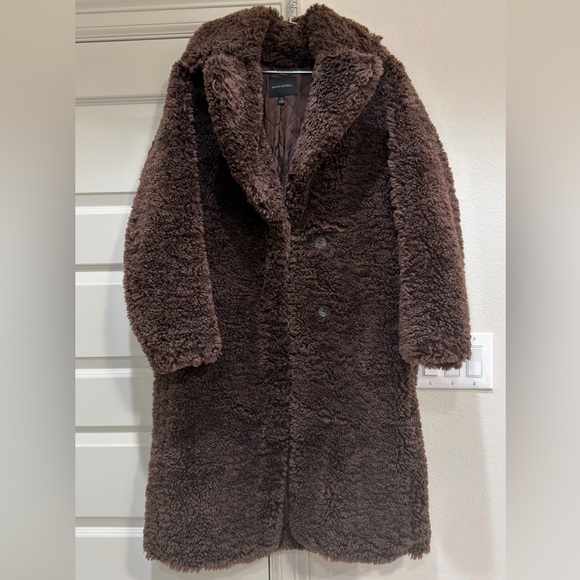 Banana Republic Jackets & Blazers - Banana Republic 🐻Teddy Coat Dark Brown Small EUC❤️